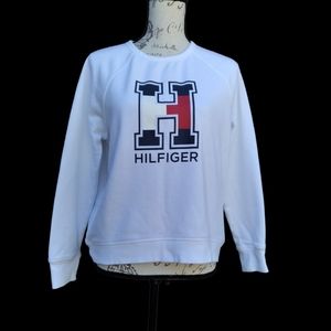 Tommy Hilfiger Sport Long Sleeve Sweatshirt White Size Medium